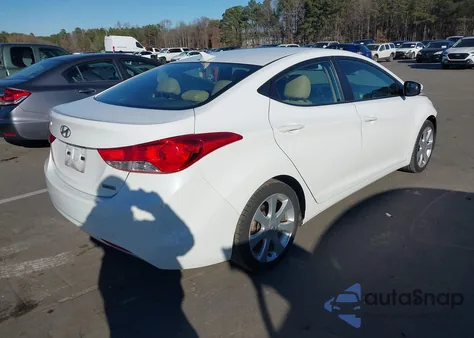 2013 Hyundai Elantra Limited z USA, uszkodzony, nr VIN 5NPDH4AE3DH431582